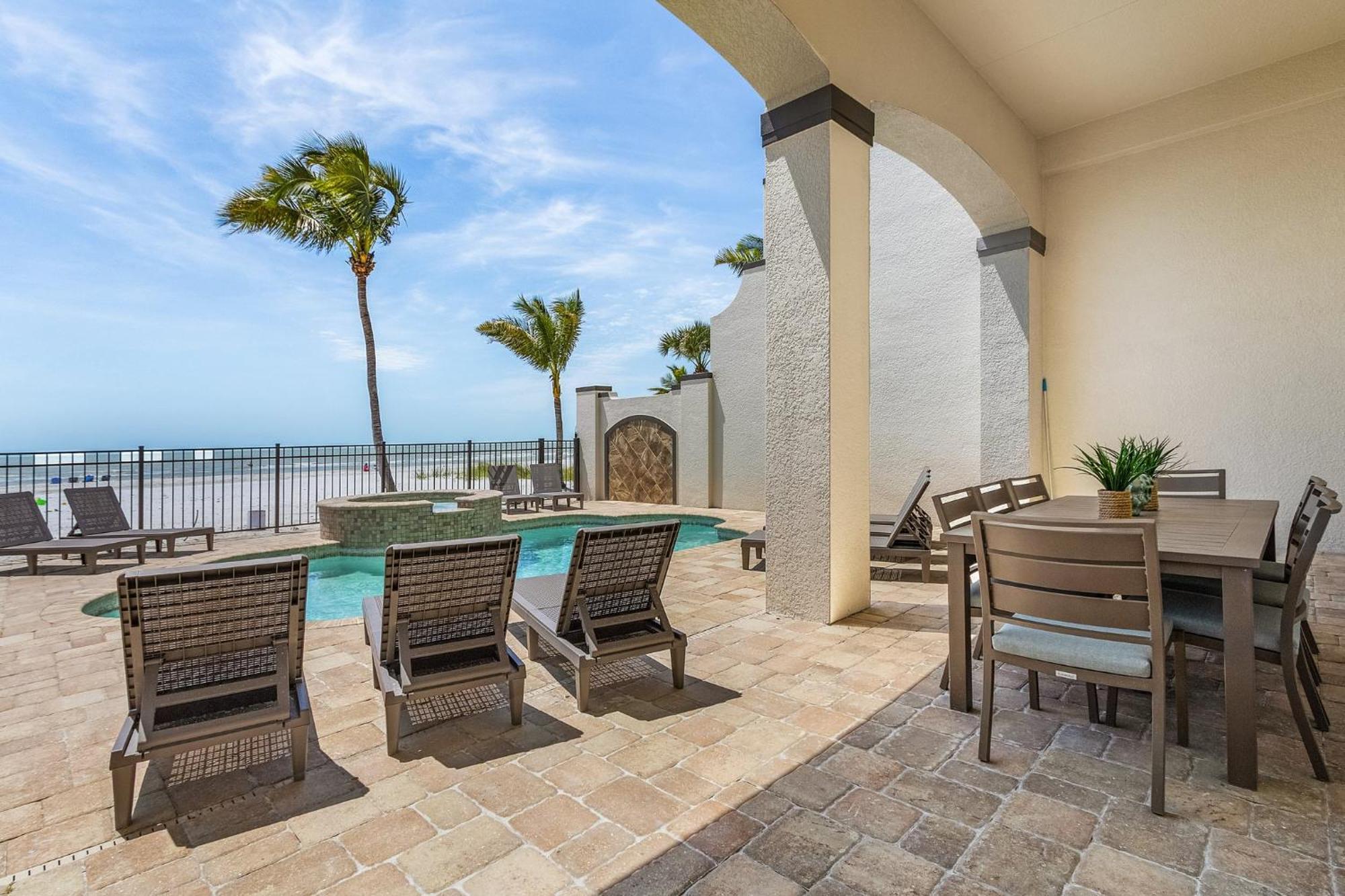 Gulf-Front 10Br Estate: Private Pools, Spas, Views Villa Fort Myers Beach Exteriör bild