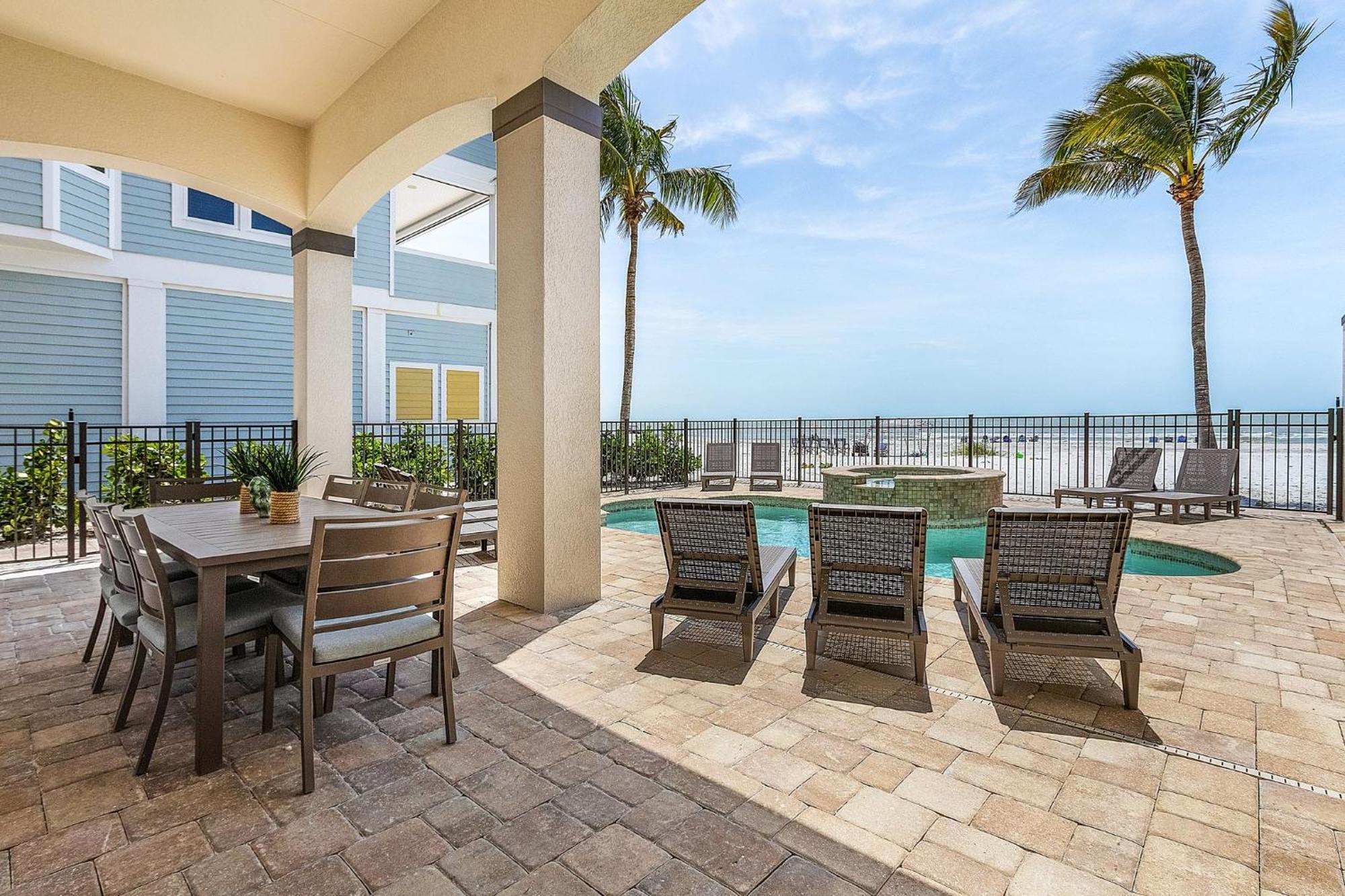 Gulf-Front 10Br Estate: Private Pools, Spas, Views Villa Fort Myers Beach Exteriör bild